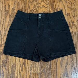 Women's, Universal Thread, High Rise Midi Shorts, Black, Size 8/29